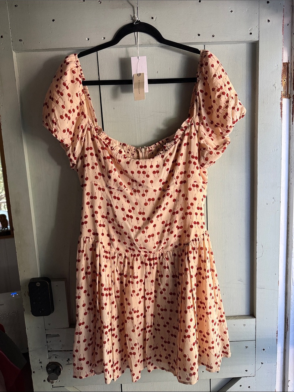 Reformation Anthropologie Cherry Dress